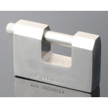 Chrome Plated Rectangular Iron Vane Padlock